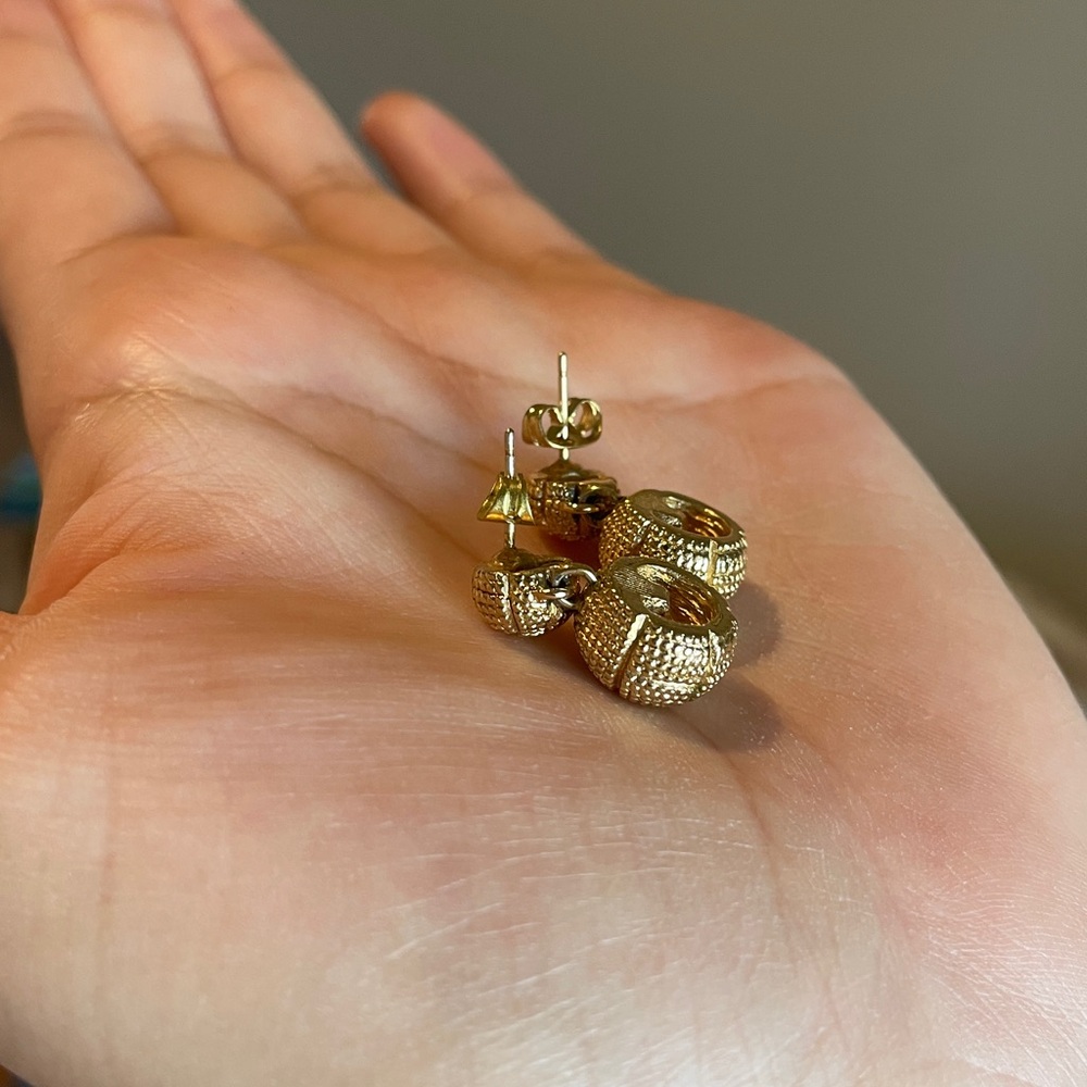 Christian Dior Gold Earrings - Picture 2 of 4